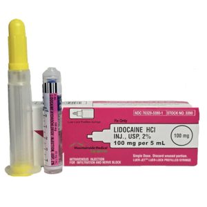 Lidocaine HCl, 2%, 20 mg / mL Injection 5 mL